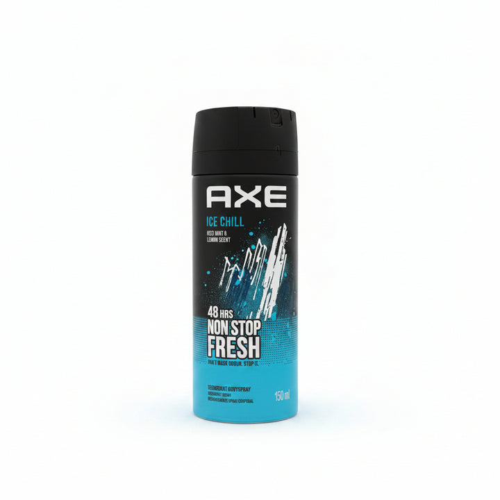 AXE Ice Chill Iced Mint & Lemon Deodorant Body Spray 150ml (2.6 fl oz) 48H Freshness 6-Pack Imported