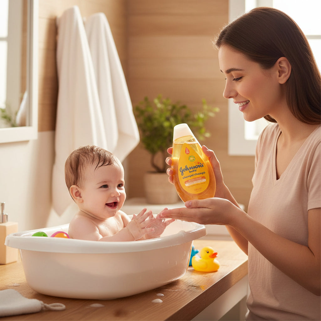 Johnson's Baby Shampoo for Sensitive Skin 94% Natural Origin 500mL (16.9 fl oz) 2-Pack