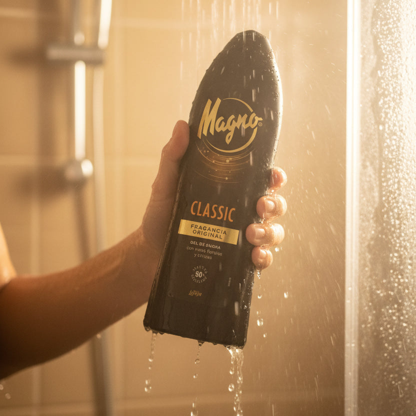 Magno Classic Original Fragrance Shower Gel 600mL | Floral & Citrus Scent | 50% Recycled Bottle