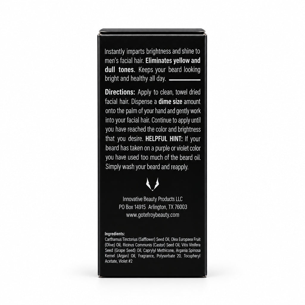 Silver Fox Gray Enhancing Beard Oil, 50 ml / 1.7 fl oz