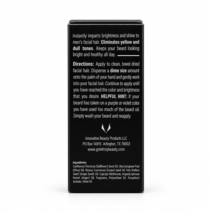 Silver Fox Gray Enhancing Beard Oil, 50 ml / 1.7 fl oz