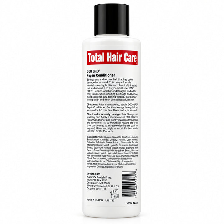 Doo Gro Repair Conditioner – Total Hair Care, Strengthens & Repairs Hair, Helps Reduce Breakage, 296 mL (10 fl oz)