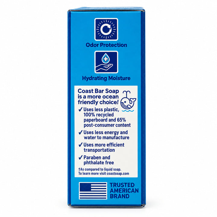 Coast Original Eye Opener Refreshing Deodorant Soap, Classic Scent, 4 oz (113g), 3-Pack