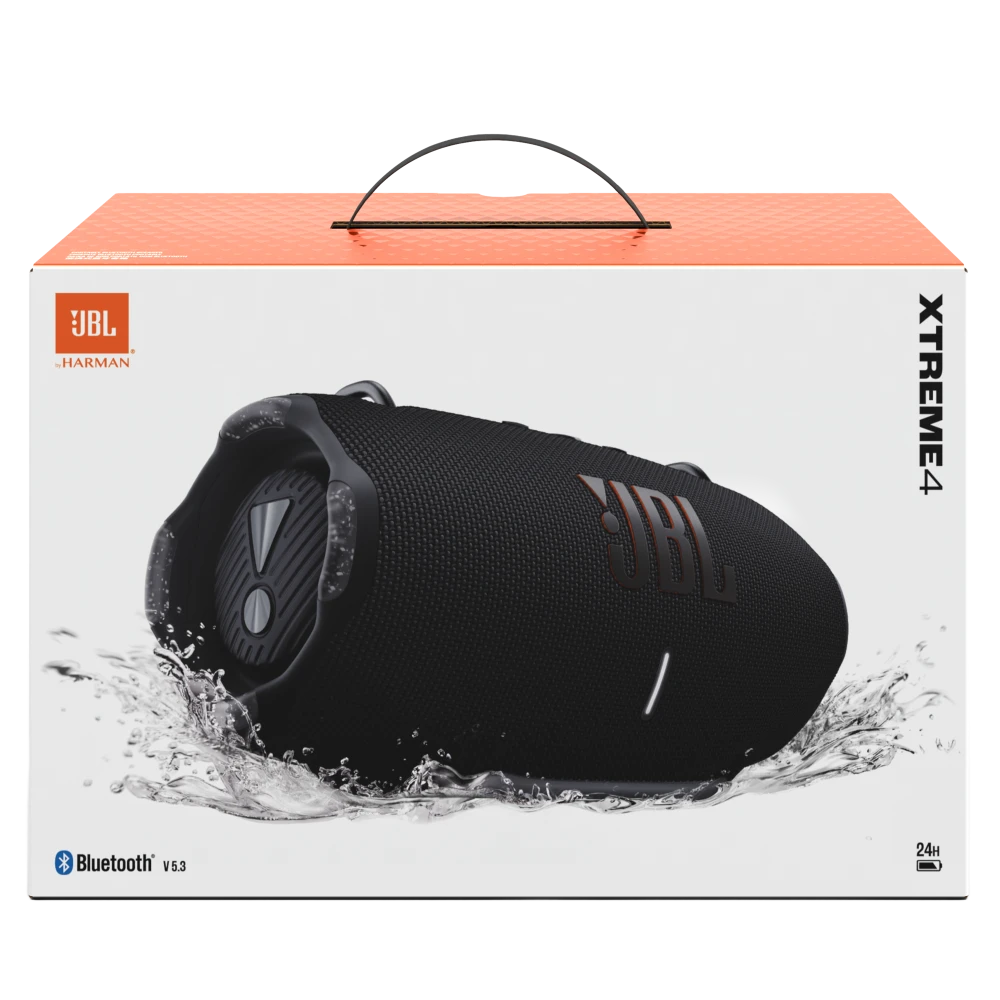 JBL Xtreme 4 - Portable Bluetooth Speaker, Powerful Sound and Deep Bass, IP67 Waterproof, 24 Hours of Playtime, Powerbank, Auracast for Multi-Speaker Pairing (Black)