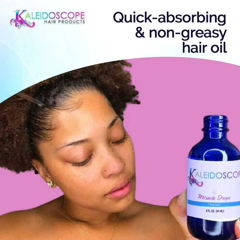Kaleidoscope Miracle Drops Original Hair Oil – Nourishing Scalp & Hair Treatment, 2 oz