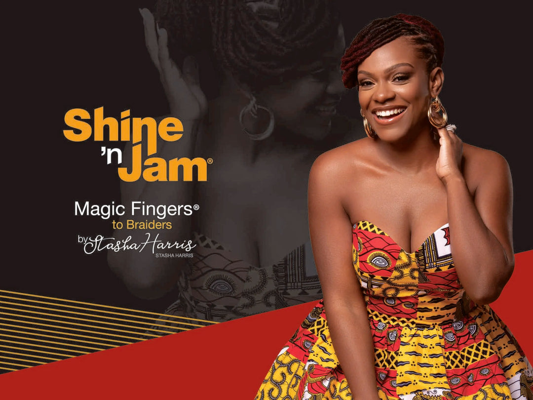 Shine N' Jam Magic Fingers Pro Braid Gel by Stasha Harris, 8 oz / 227 g