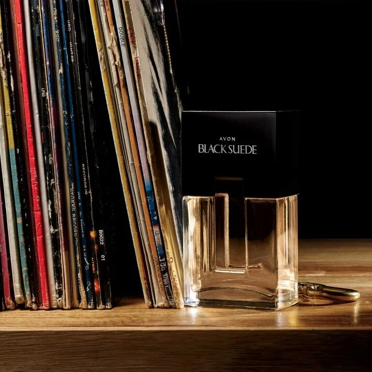 Avon Black Suede Eau de Toilette Spray for Men, 3.4 fl oz (100 ml) | Classic Masculine Fragrance with Woodsy & Leather Notes