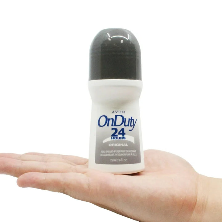 Avon On-Duty Original 24-Hour Roll-On Deodorant 2.6 oz – 12 Pack