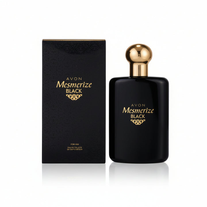 Avon Mesmerize Black for Him Eau de Toilette Spray 3.4 fl oz (100 mL) – 2 Pack
