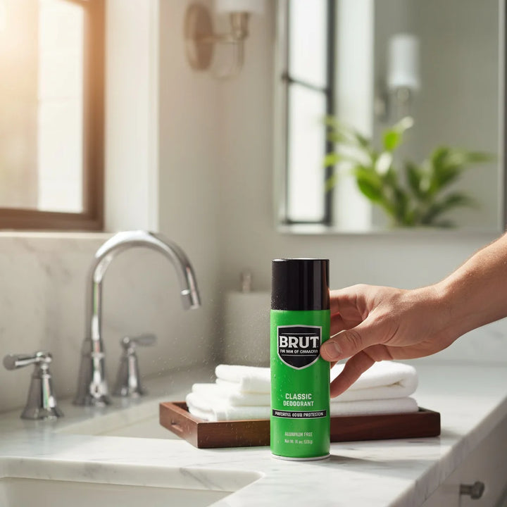 Brut Original Scent Deodorant Spray 10 oz – Aerosol Low VOC (3 Pack)