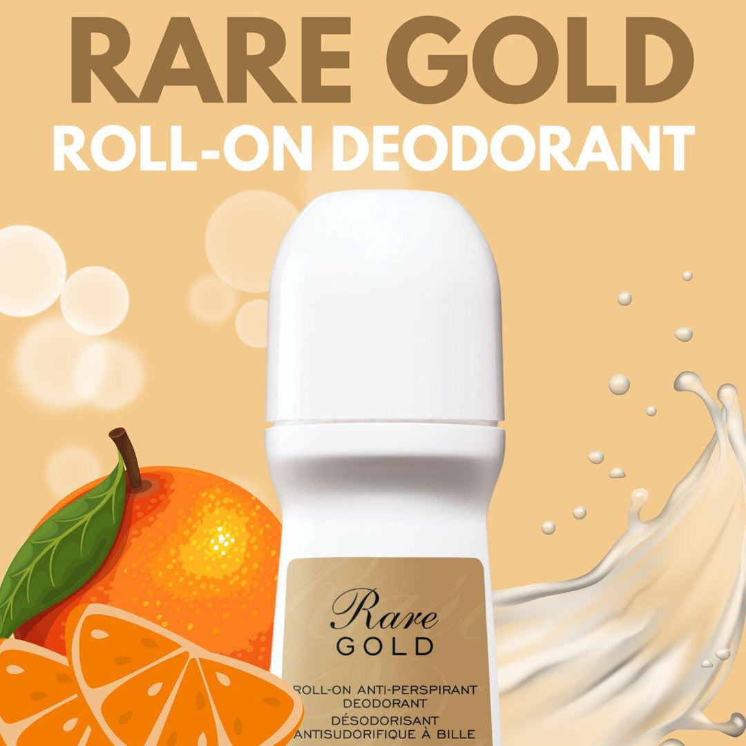 AVON Rare Gold Roll-On Deodorant – 2.6 oz (Pack of 6) | Long-Lasting Freshness & Elegant Fragrance for 48-Hour Odor Protection