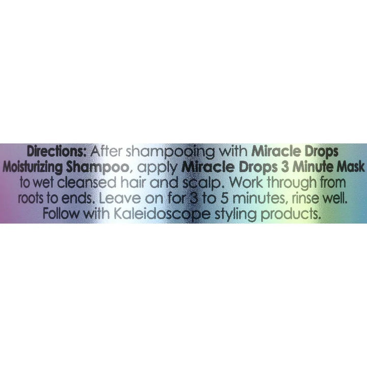 Miracle Drops 3 Minute Hair Mask by Kaleidoscope - 8 oz Deep Conditioning Treatment for Dry, Damaged Hair - All Hair Types (2 Pack)