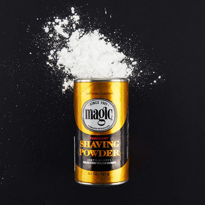 SoftSheen-Carson Magic Shave Gold Razorless Shaving Powder for Men, 4.5 oz (Pack of 6) | Hair Removal Cream, Helps Reduce Razor Bumps & Ingrown Hairs, Fragrant