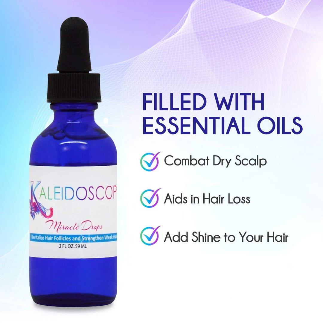 Kaleidoscope Miracle Drops Original Hair Oil – Nourishing Scalp & Hair Treatment, 2 oz