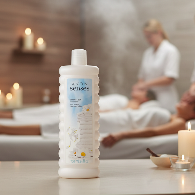 Avon Senses Bubble Bath for Sensitive Skin, 24 fl oz (700ml) | Gentle, Moisturizing Body Wash & Bubble Bath, Fragrance-Free & Hypoallergenic