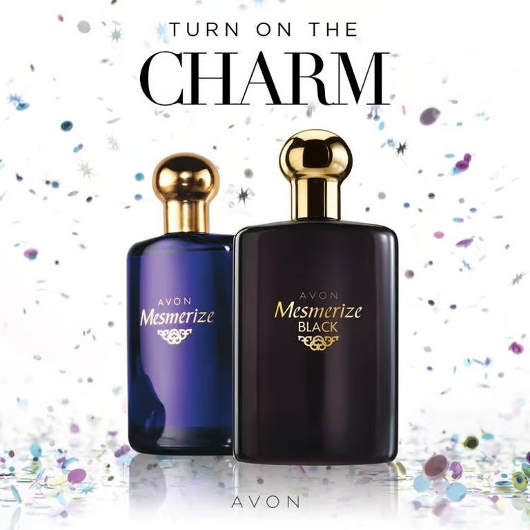 Avon Mesmerize Black EDT + Mesmerize Blue Cologne 3.4 oz (100 mL) – 2 Piece Fragrance Set