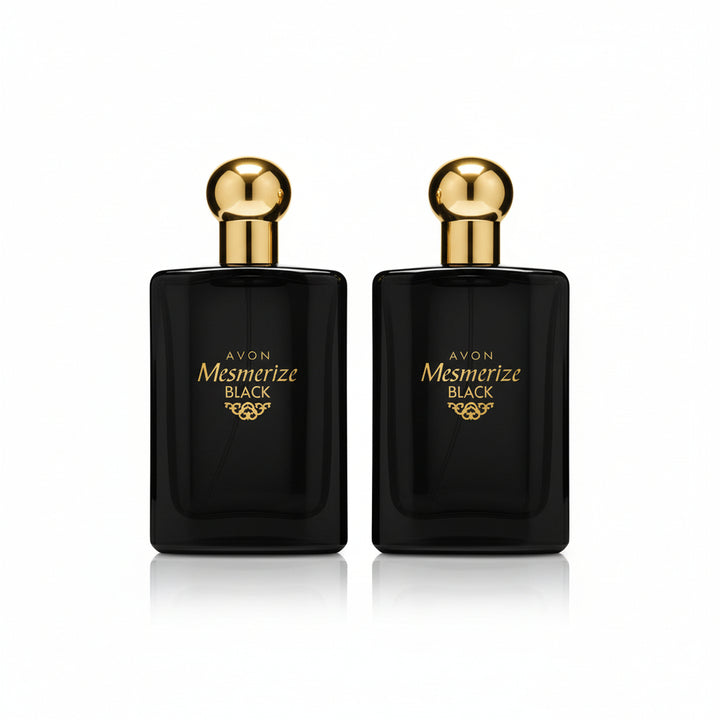 Avon Mesmerize Black for Him Eau de Toilette Spray 3.4 fl oz (100 mL) – 2 Pack