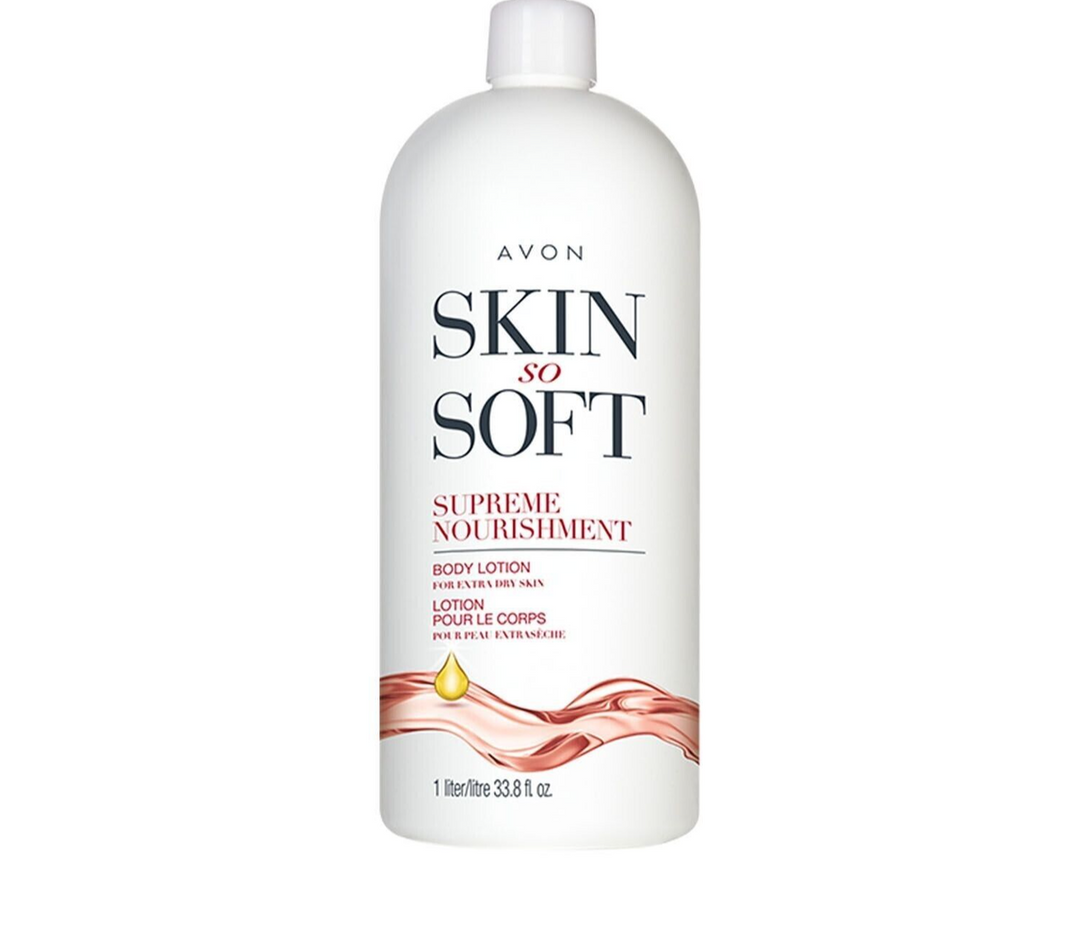 Avon Skin So Soft Supreme Nourishment Body Lotion for Extra Dry Skin 1L / 33.8 fl oz 2-Pack