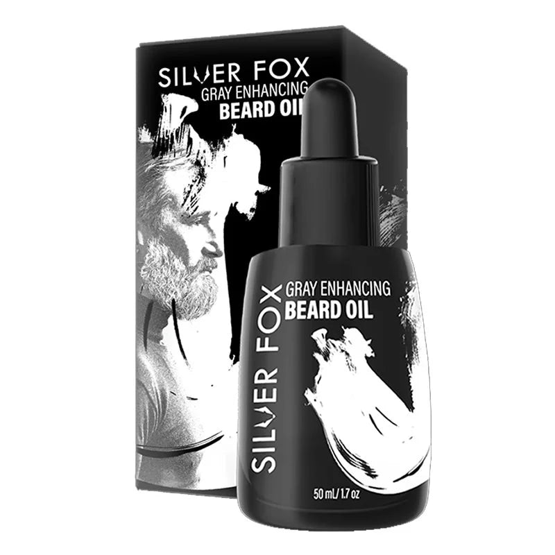Silver Fox Gray Enhancing Beard Oil, 50 ml / 1.7 fl oz